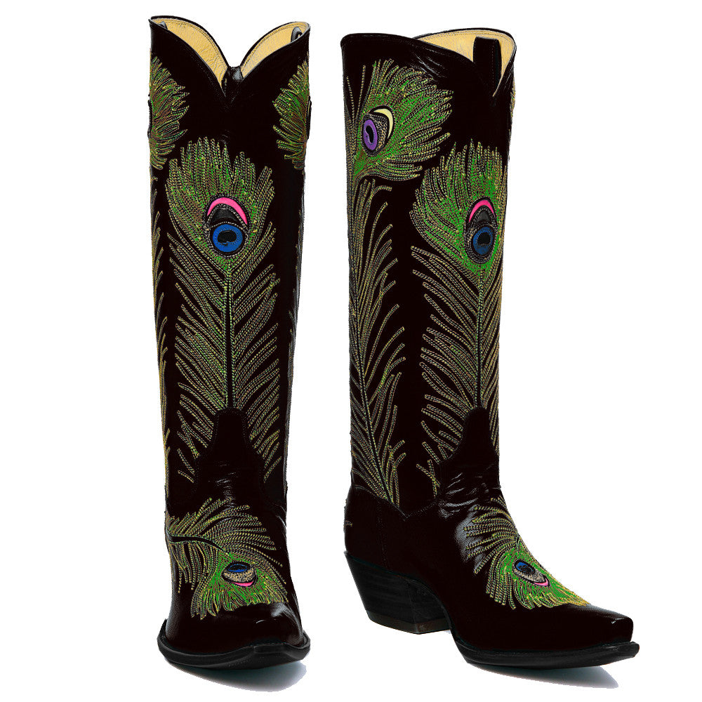 Peacock cowboy boots sales