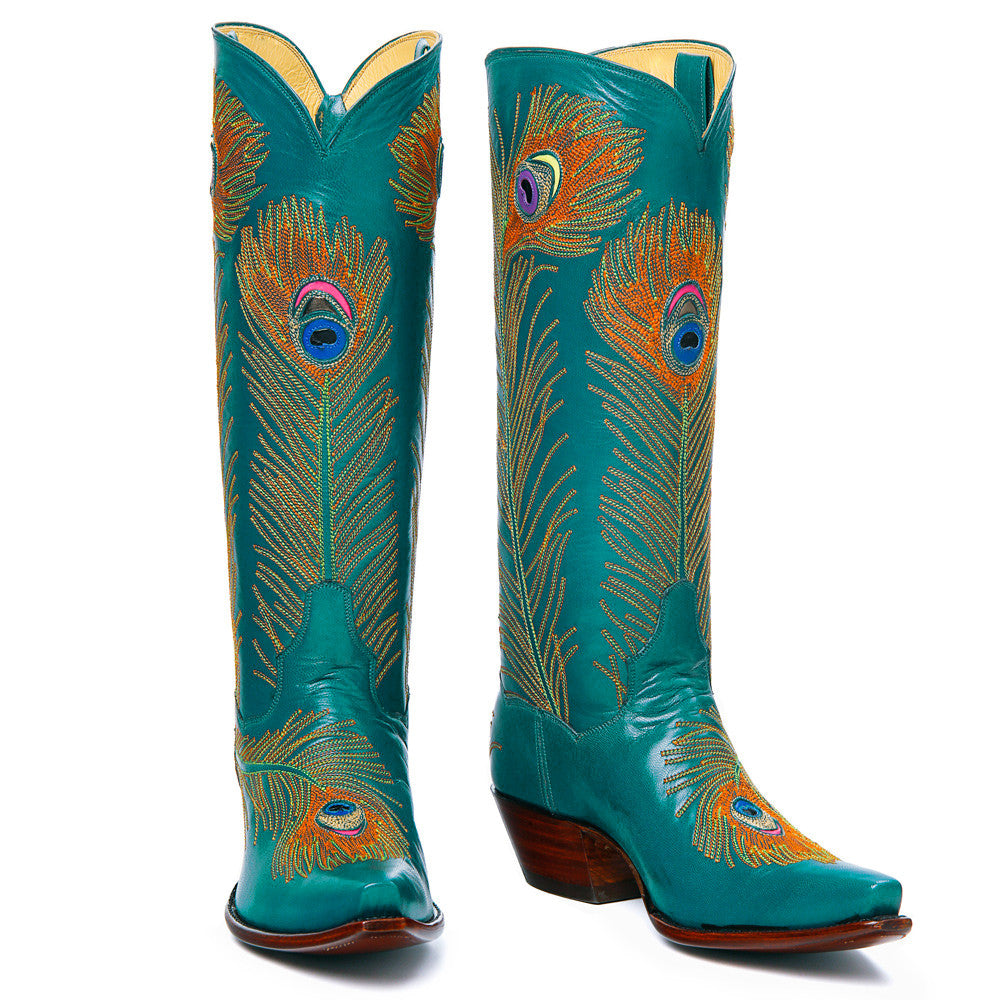 Peacock cowgirl boots sales