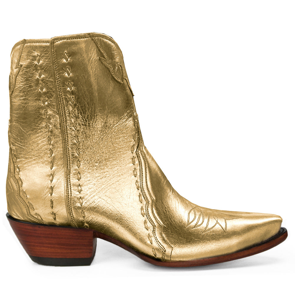 Sundance Ankle Zipper - Gold – Back at the Ranch