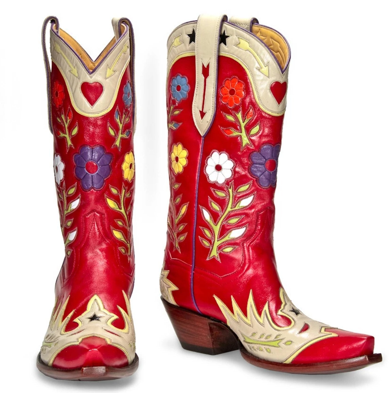 Decorative Inlay Boots