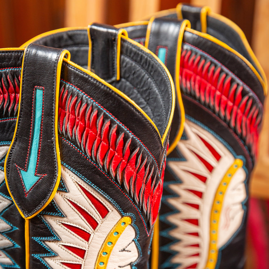 Indian Chief Inlay - Black - Back at the Ranch