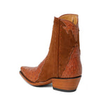 Ostrich Ankle Zipper - Brandy - Back at the Ranch