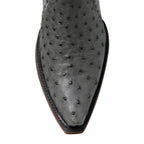 Ostrich Ankle Zipper - Anthracite - Back at the Ranch
