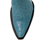 Ostrich Ankle Zipper - Sky Blue - Back at the Ranch