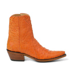 Ostrich Ankle Zipper - Tangerine - Back at the Ranch