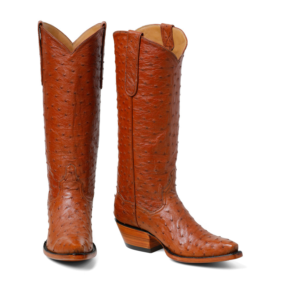 Ostrich Full Quill 14" - Brandy