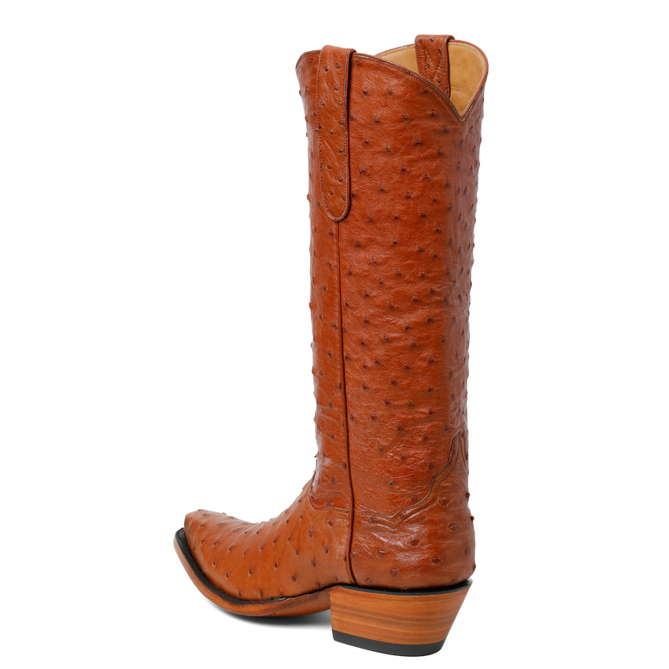 Ostrich Full Quill 14" - Brandy