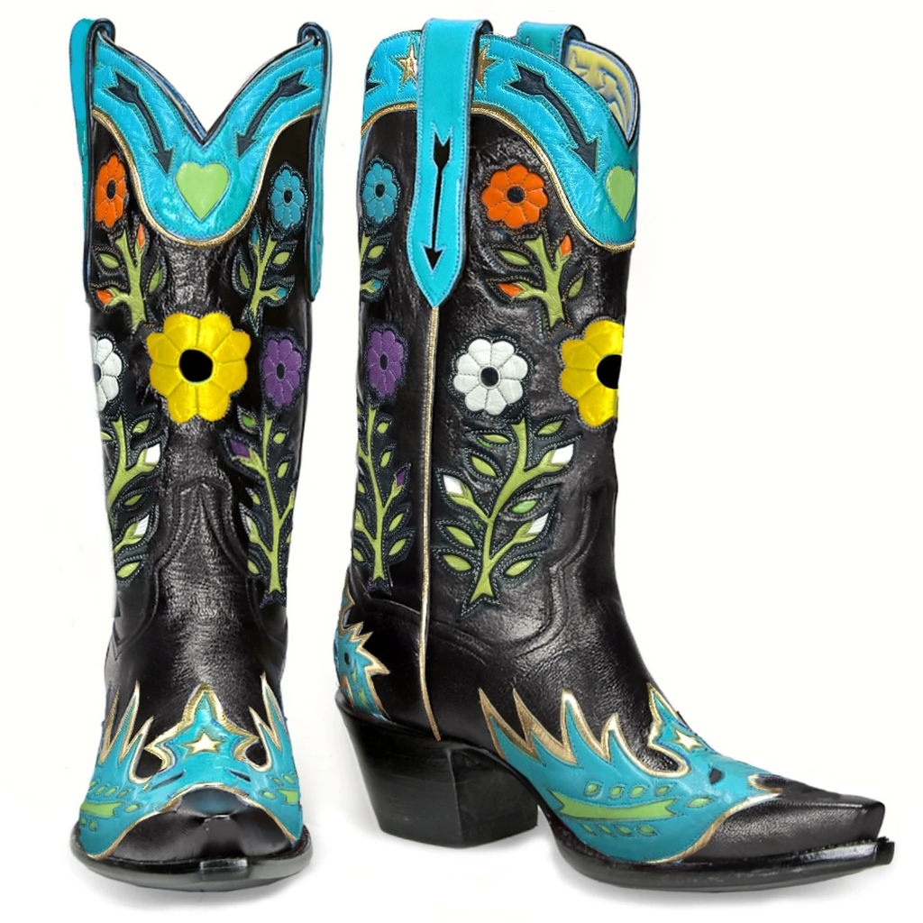 Gypsy Rose 12" - Black/Turquoise