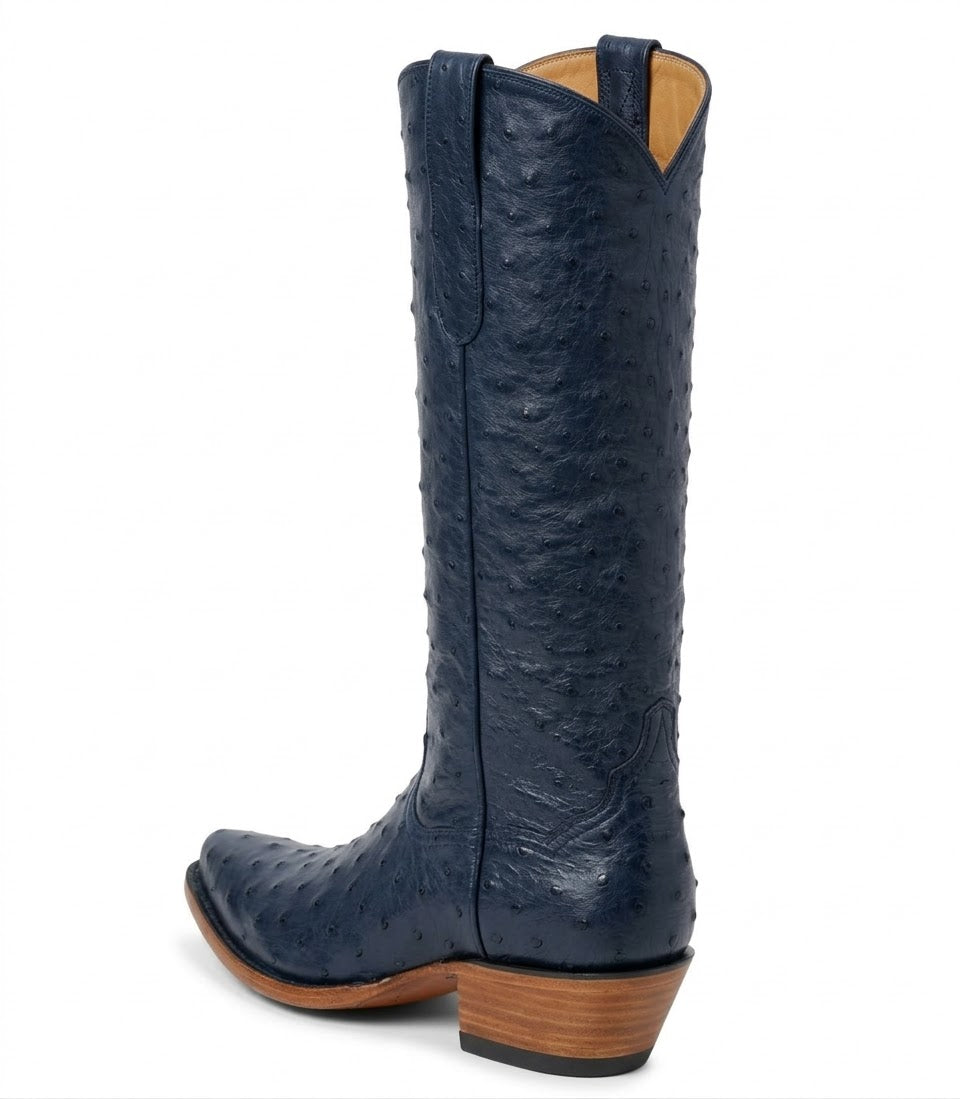 Ostrich Full Quill 14" - Iris Navy - Back at the Ranch