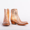 American Alligator Ankle Zipper - Rose Gold - Back at the Ranch