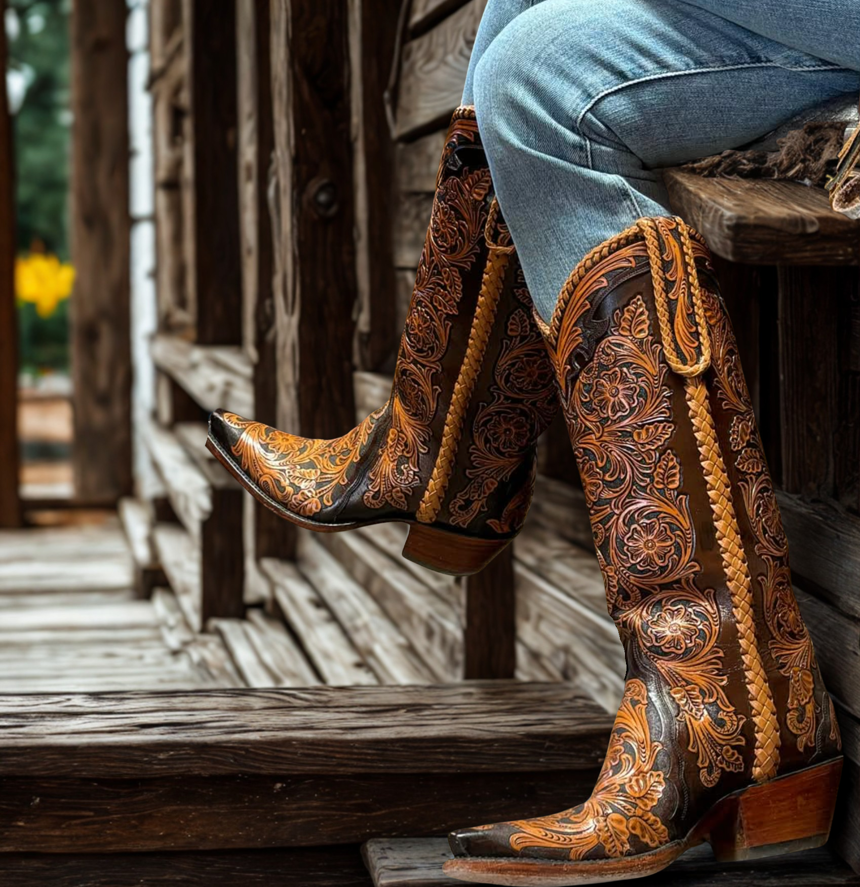 Sheridan Full Tooled 14" - Brown