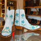 O'Susanna Ankle Zipper - White/Turquoise - Back at the Ranch