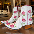 O'Susanna Ankle Zipper - White/Pink - Back at the Ranch
