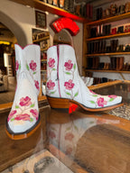 O'Susanna Ankle Zipper - White/Pink - Back at the Ranch