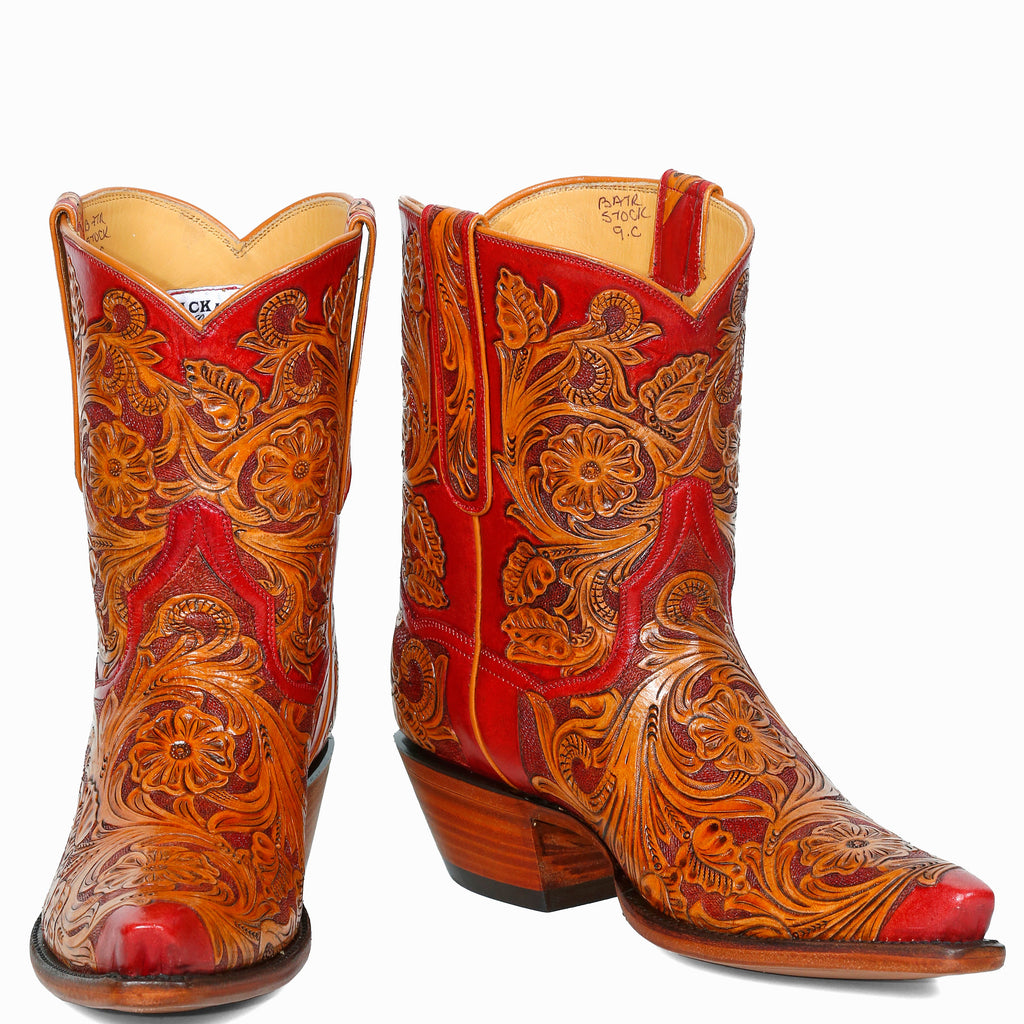 Tooled Shorty 8" - Red - Back at the Ranch