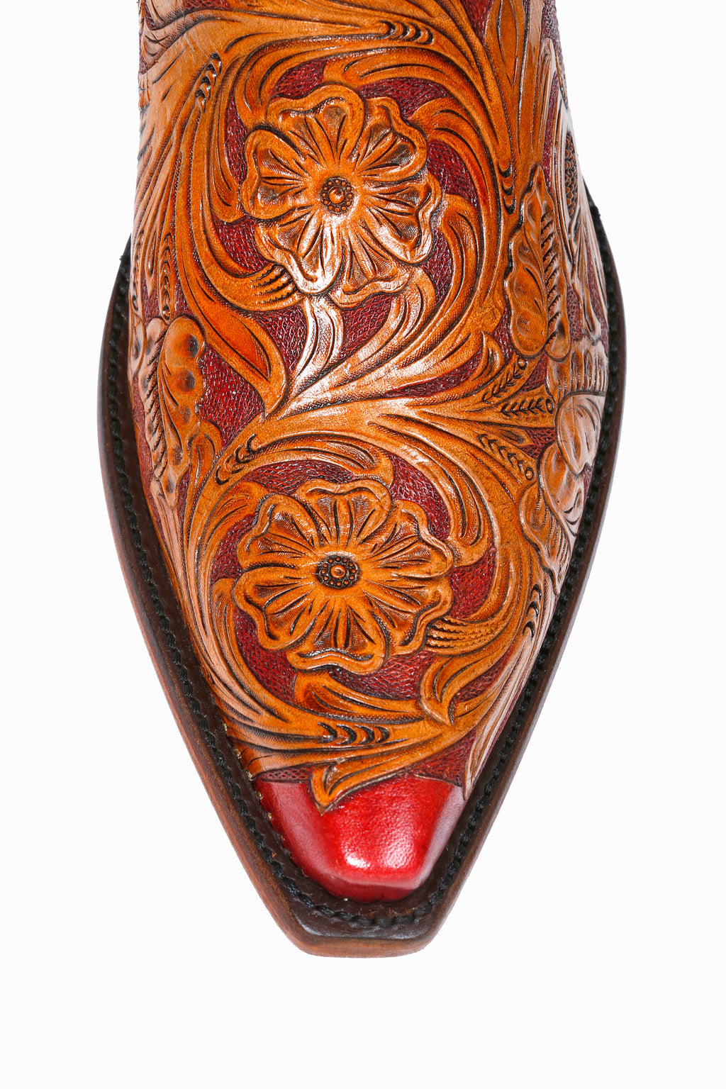 Tooled Shorty 8" - Red - Back at the Ranch