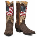 Crocodile Stars and Stripes 13" Brown - Back at the Ranch