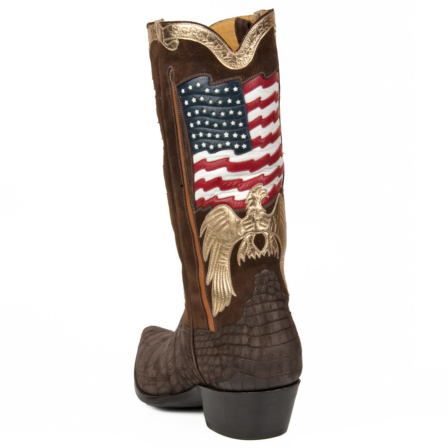 Crocodile Stars and Stripes 13" Brown - Back at the Ranch