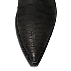 Crocodile Sueded with Nubuck 12" Black/Navy - Back at the Ranch