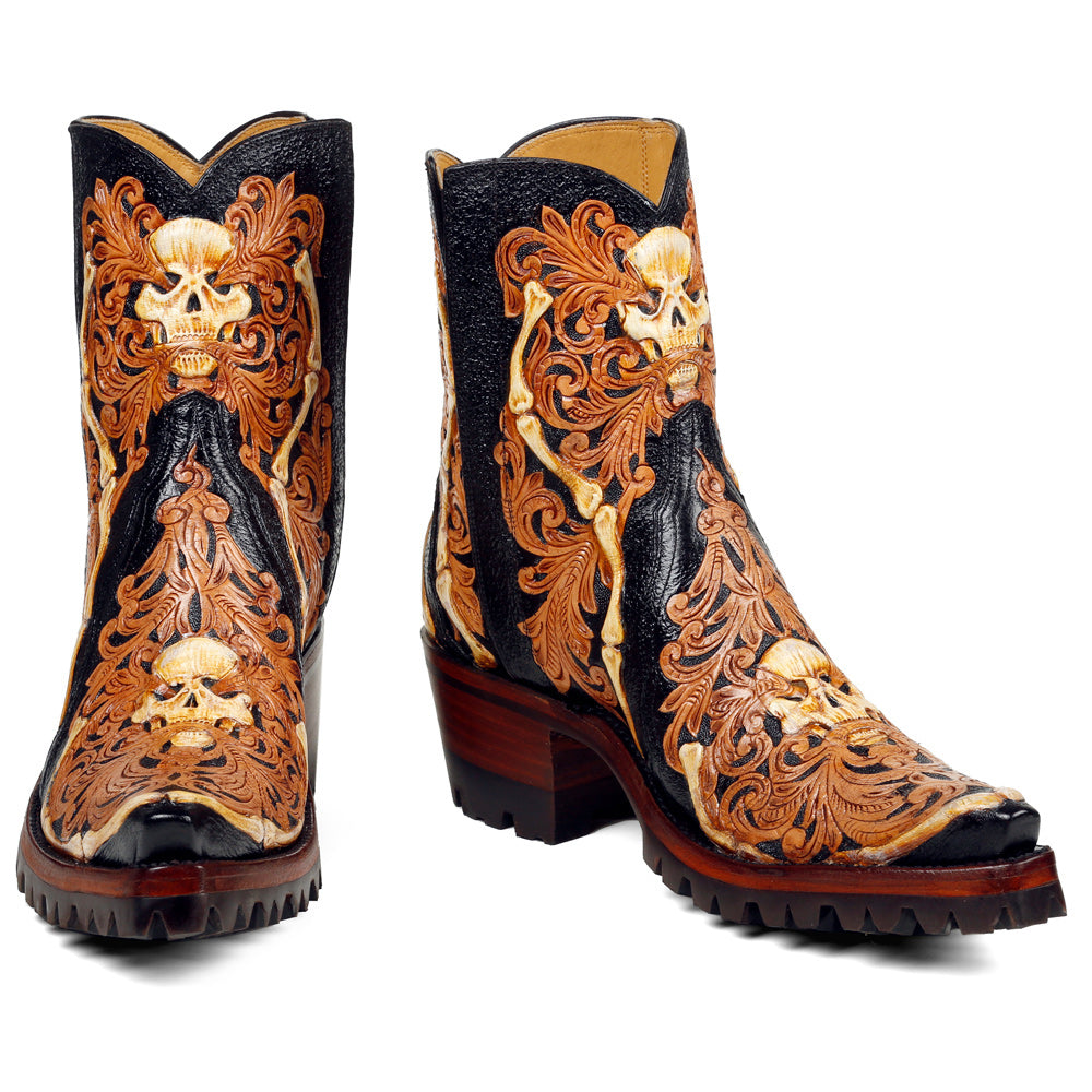 Bad to the Bone Ankle Zipper with Vibram - Back at the Ranch