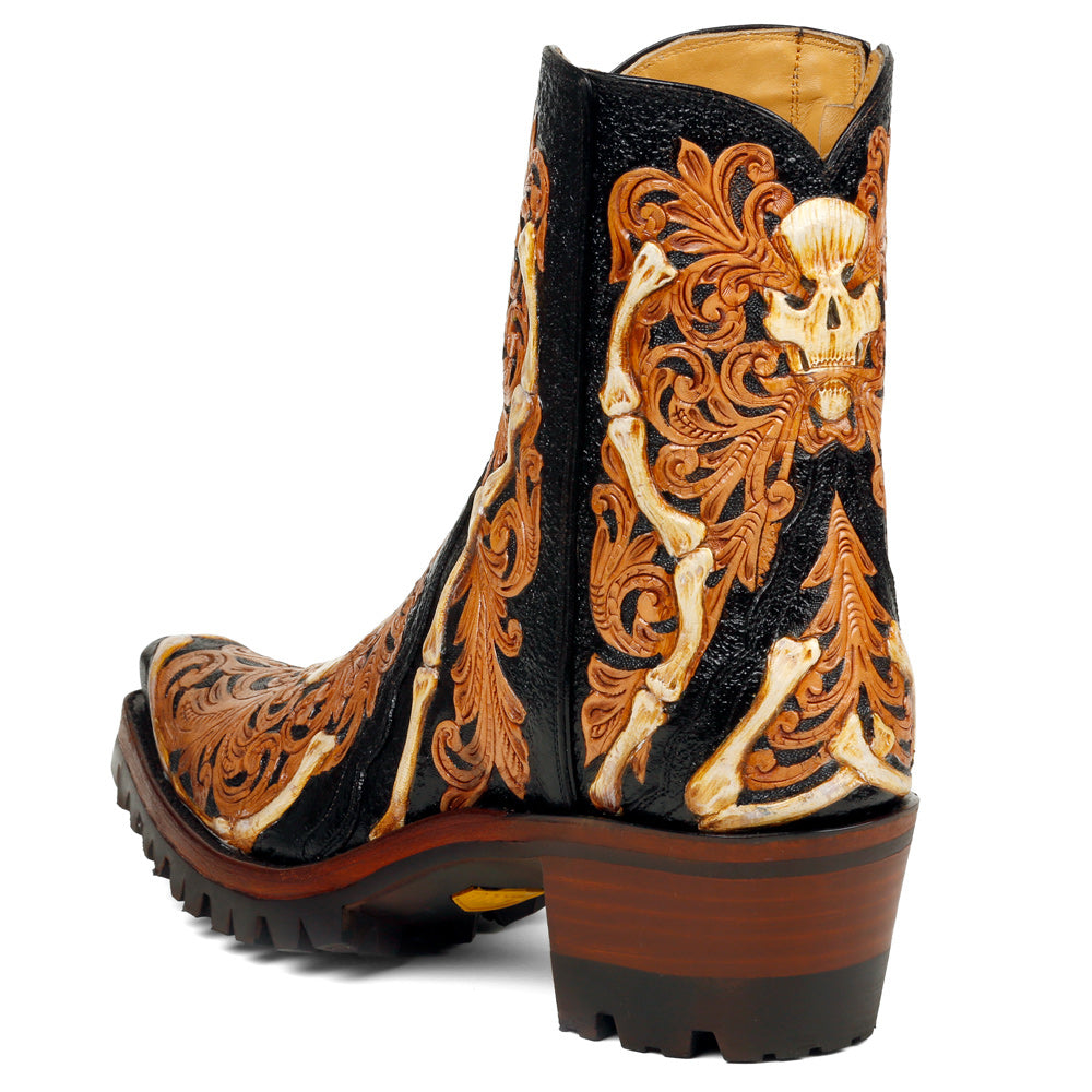 Bad to the Bone Ankle Zipper with Vibram - Back at the Ranch