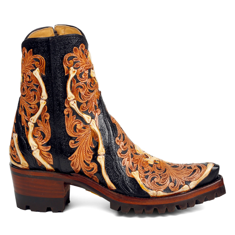 Bad to the Bone Ankle Zipper with Vibram - Back at the Ranch