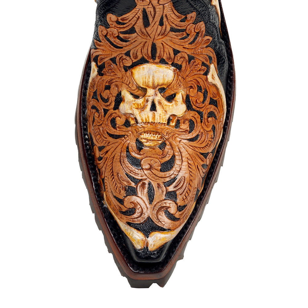 Bad to the Bone Ankle Zipper with Vibram - Back at the Ranch