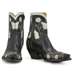 Black Butterfly Ankle Zipper - Back at the Ranch