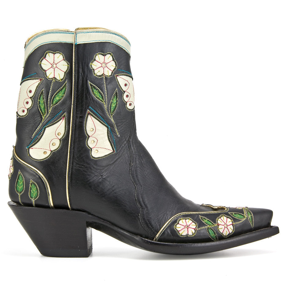 Black Butterfly Ankle Zipper - Back at the Ranch