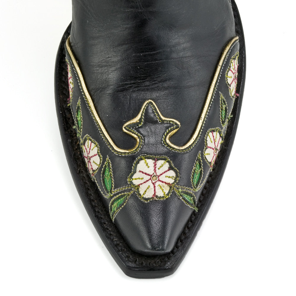 Black Butterfly Ankle Zipper - Back at the Ranch
