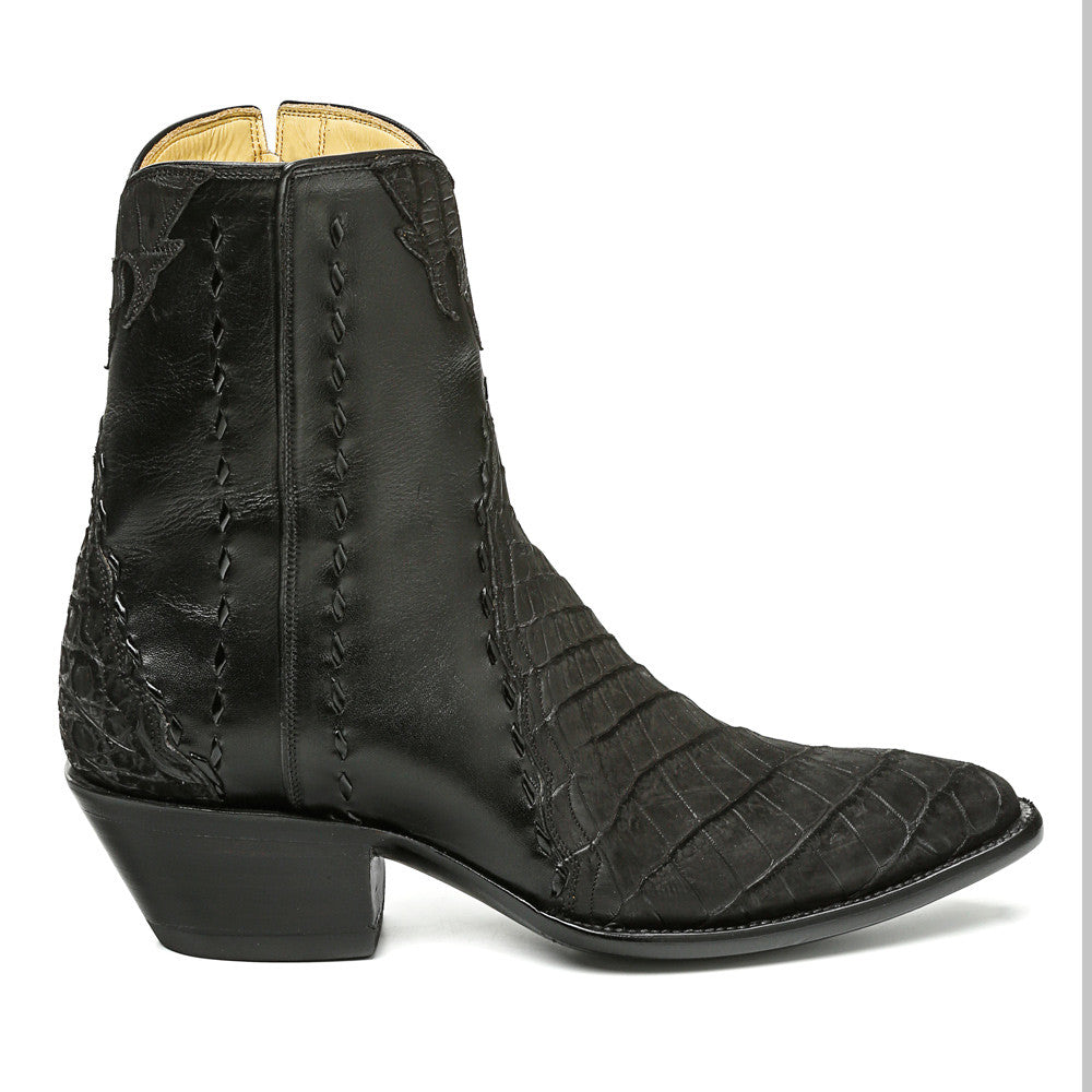 Crocodile Sueded Ankle Zipper Round Toe - Back at the Ranch