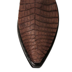 Crocodile Sueded with Nubuck 12" Brown - Back at the Ranch