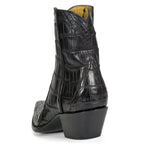 Full Crocodile Ankle Zipper - Black - Back at the Ranch