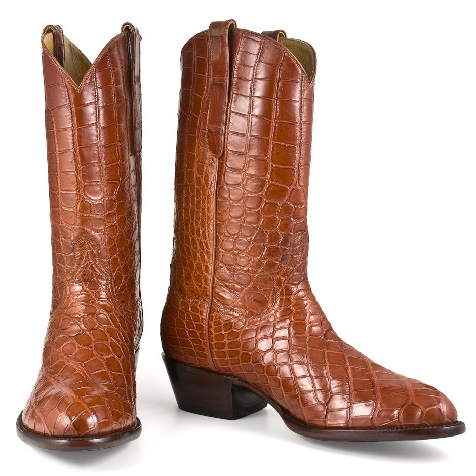 Crocodile Full 12" Round Toe - Back at the Ranch