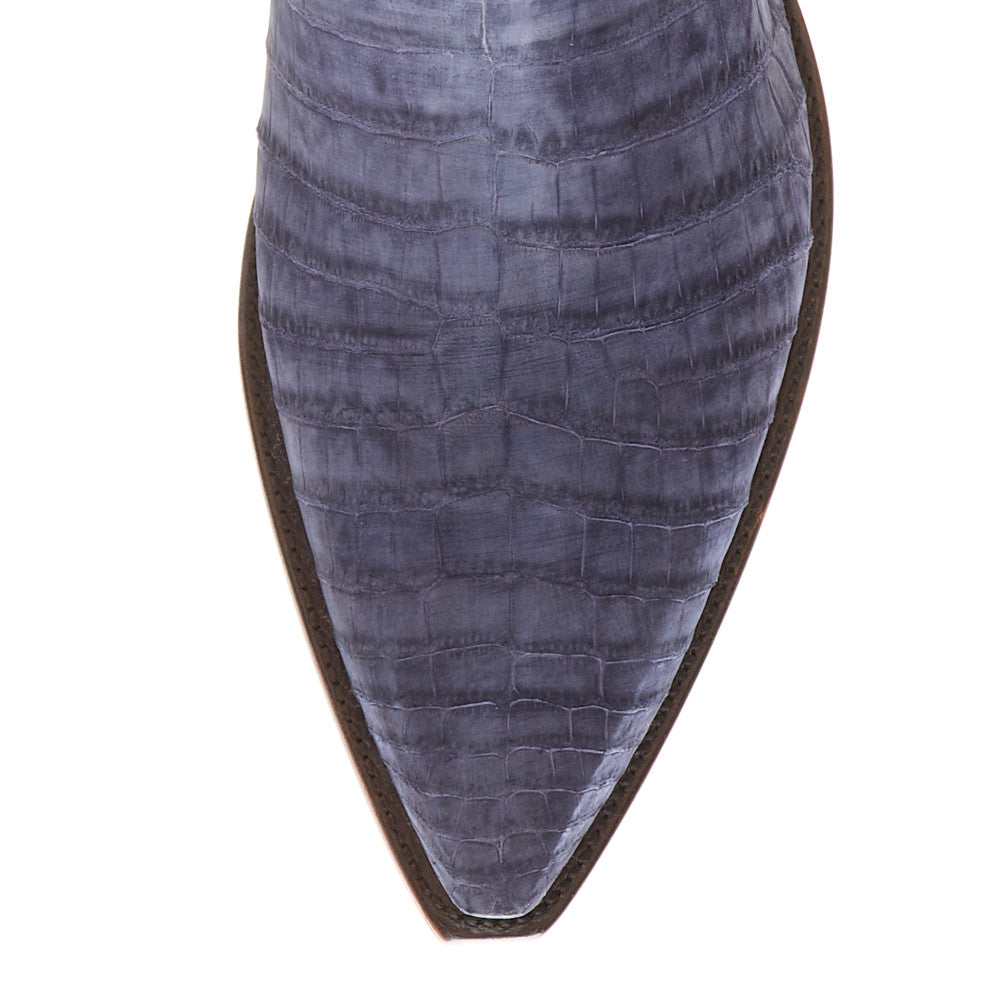 Crocodile Sueded with Nubuck 12" - Navy - Back at the Ranch
