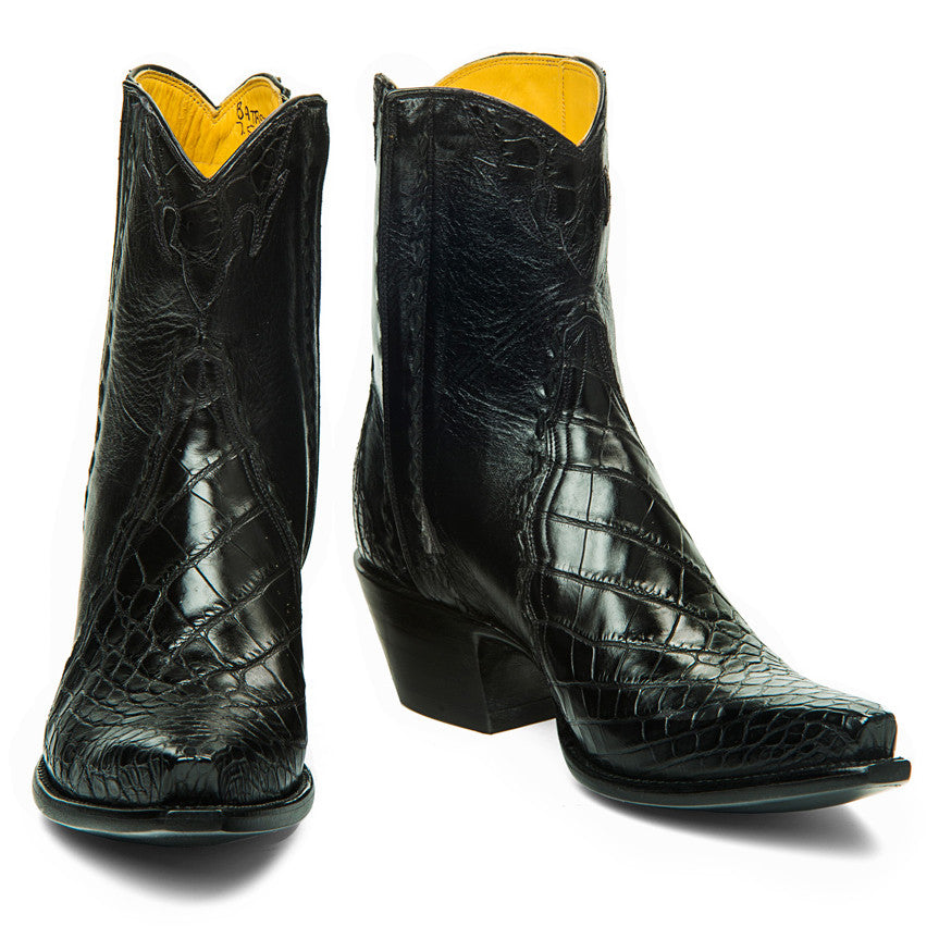 Crocodile/Calf Ankle Zipper - Back at the Ranch