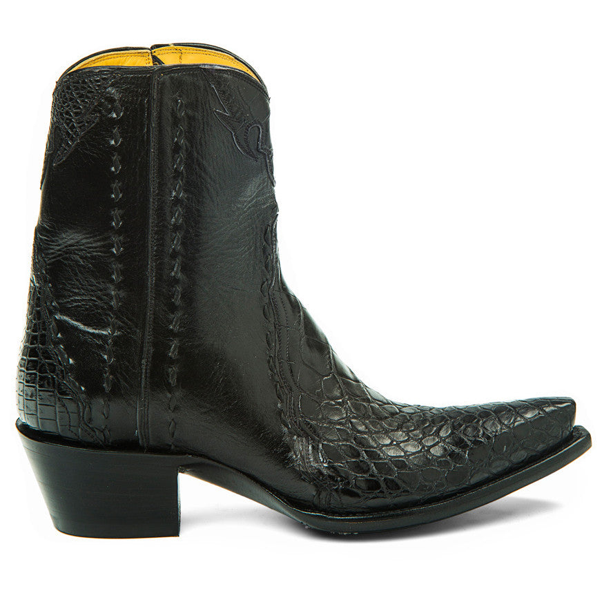 Crocodile/Calf Ankle Zipper - Back at the Ranch