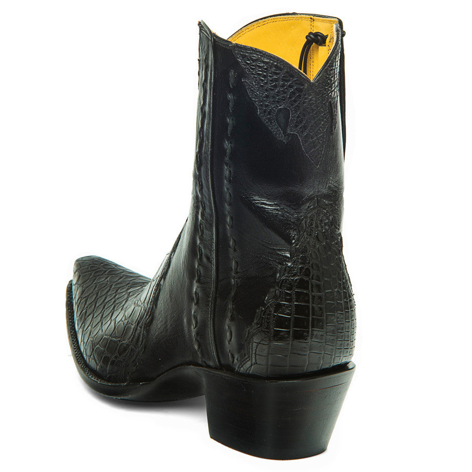Crocodile/Calf Ankle Zipper - Back at the Ranch