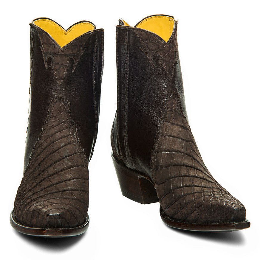Crocodile Sueded Ankle Zipper - Back at the Ranch