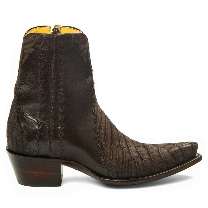 Crocodile Sueded Ankle Zipper - Back at the Ranch