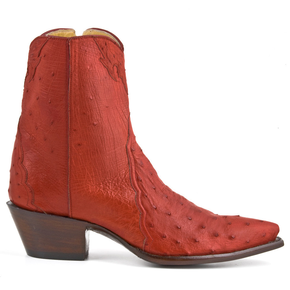 Ostrich Ankle Zipper - Gerbera - Back at the Ranch