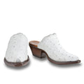 Ostrich Mule - White - Back at the Ranch