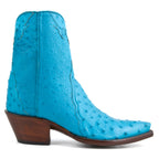 Ostrich Ankle Zipper - Crystal Blue - Back at the Ranch