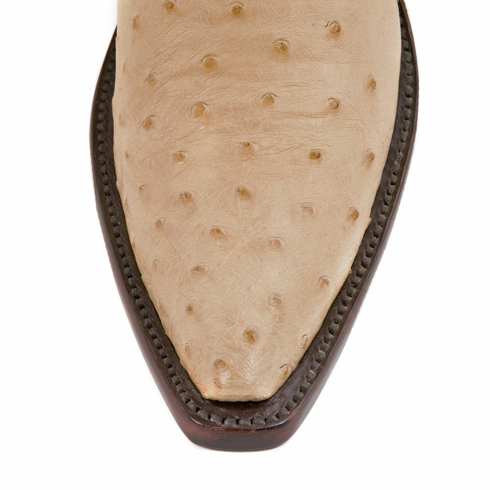 Ostrich Ankle Zipper - Antique Tan - Back at the Ranch
