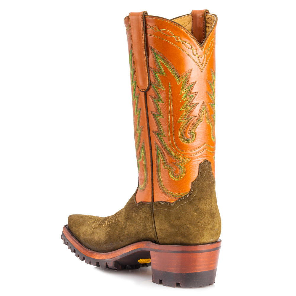 El Rancho 12" with Vibram -Cognac/Olive - Back at the Ranch