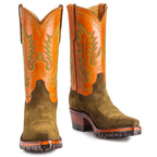 El Rancho 12" with Vibram -Cognac/Olive - Back at the Ranch