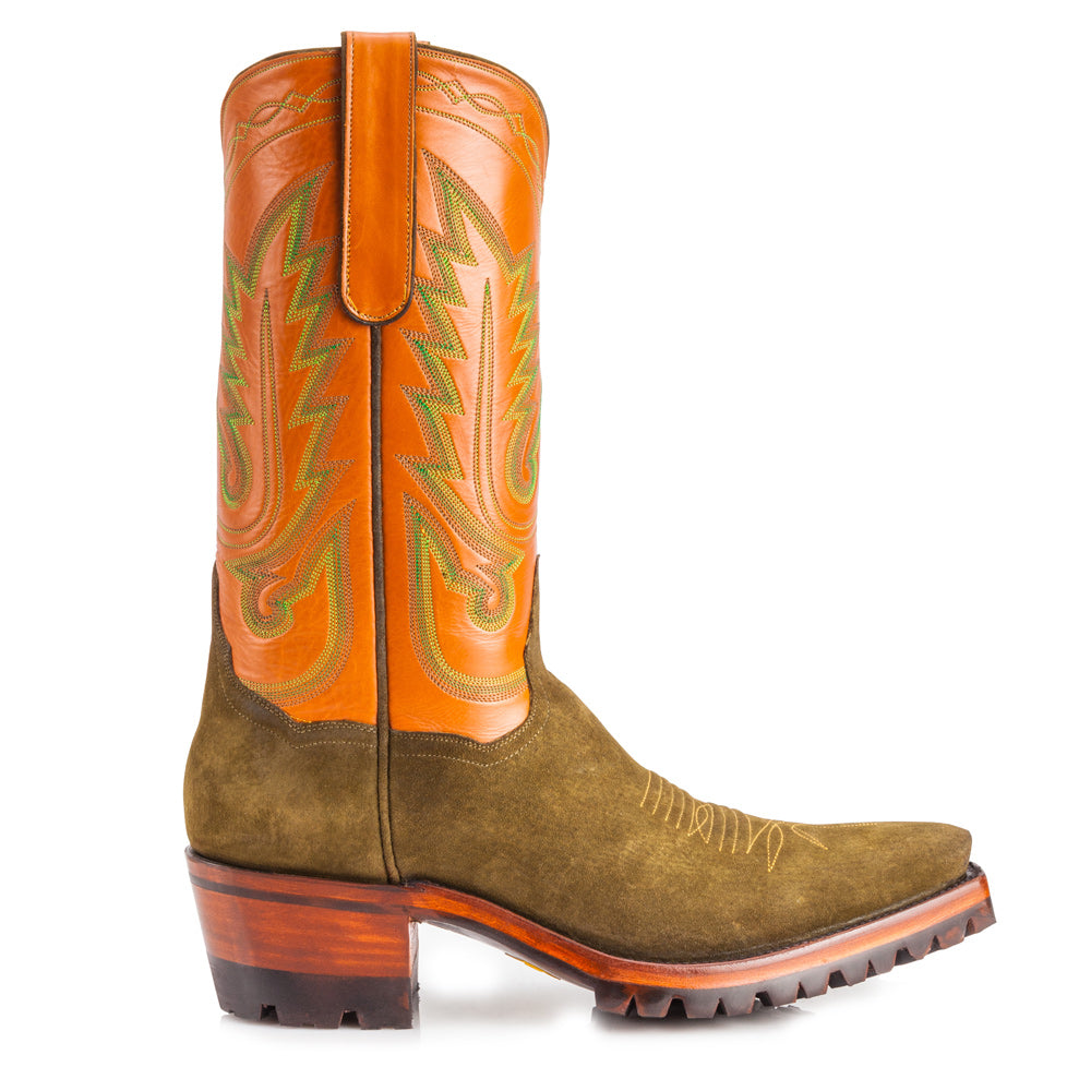 El Rancho 12" with Vibram -Cognac/Olive - Back at the Ranch