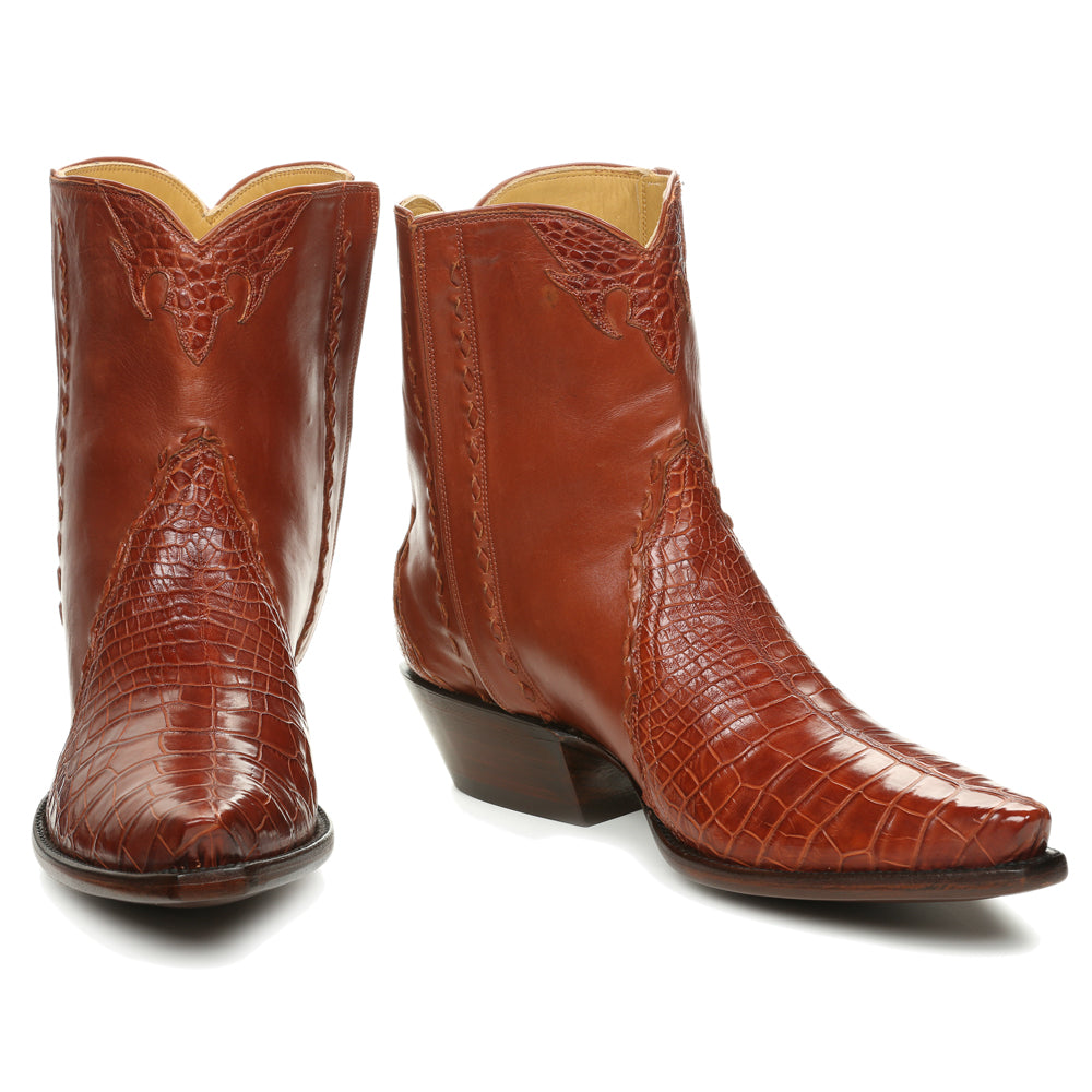 Crocodile with Calf Ankle Zipper - Back at the Ranch