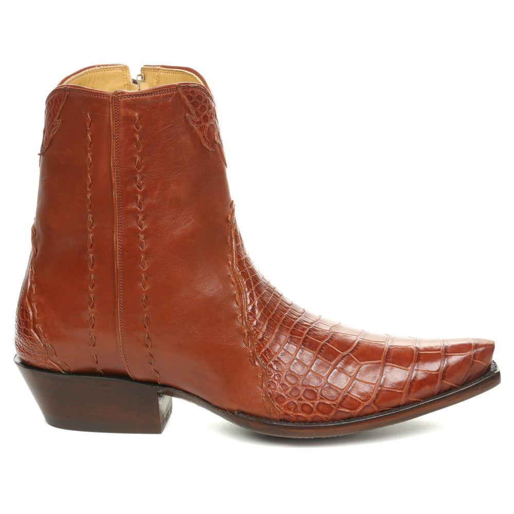 Crocodile with Calf Ankle Zipper - Back at the Ranch