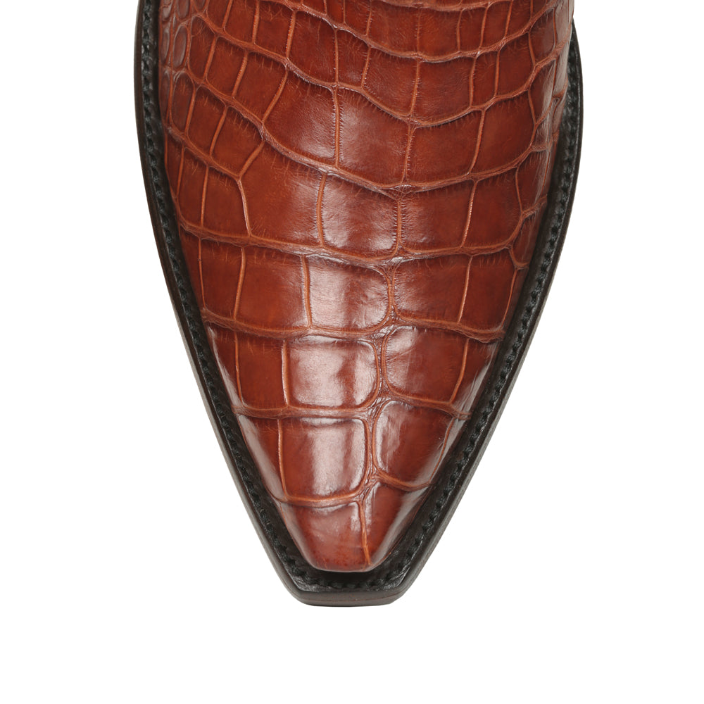 Crocodile with Calf Ankle Zipper - Back at the Ranch